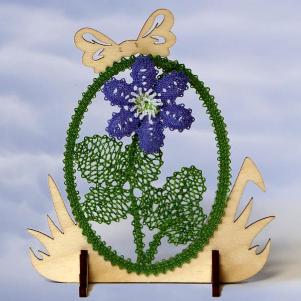 562 Klöppelbrief "Leberblümchen" - Blümchen des Jahres 2023